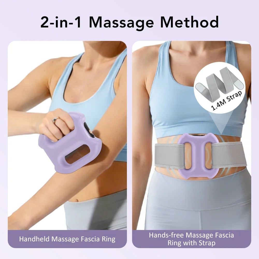 Hailicare Fascia Ring Massager 3-Mode 5-Speed Rechargeable