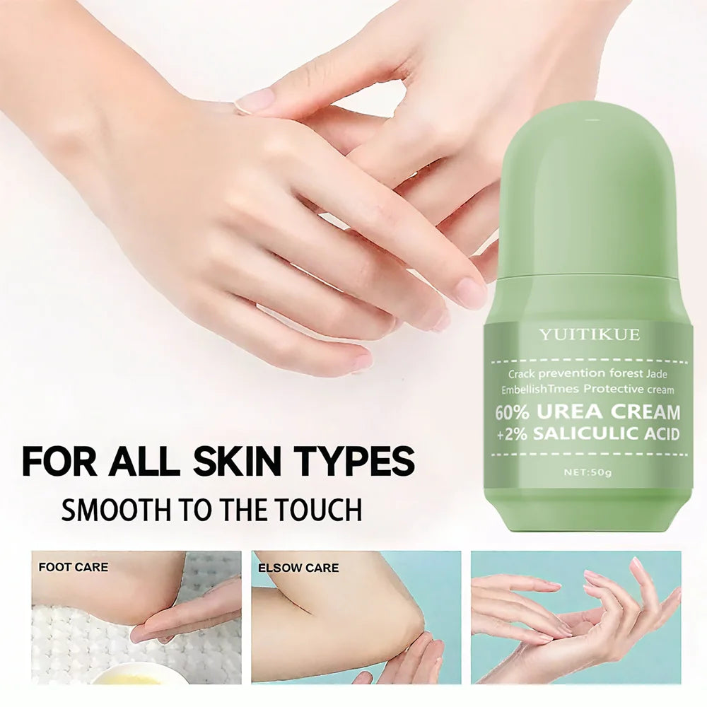 Urea Foot Cream 50g - 2-Week Cracked Heel Repair, with 2% Salicylic Acid, Fast Absorption Non-Greasy, for All Skin Types Oasis Select