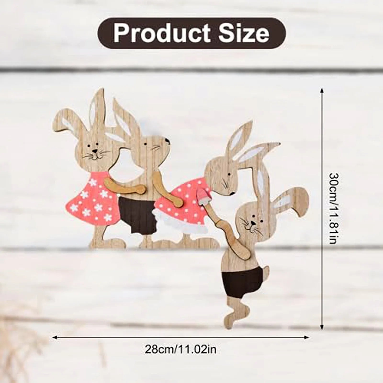 Easter Wooden Bunny Seesaw Ornament – Door & Home Décor Easter Wood Ornament Oasis Select