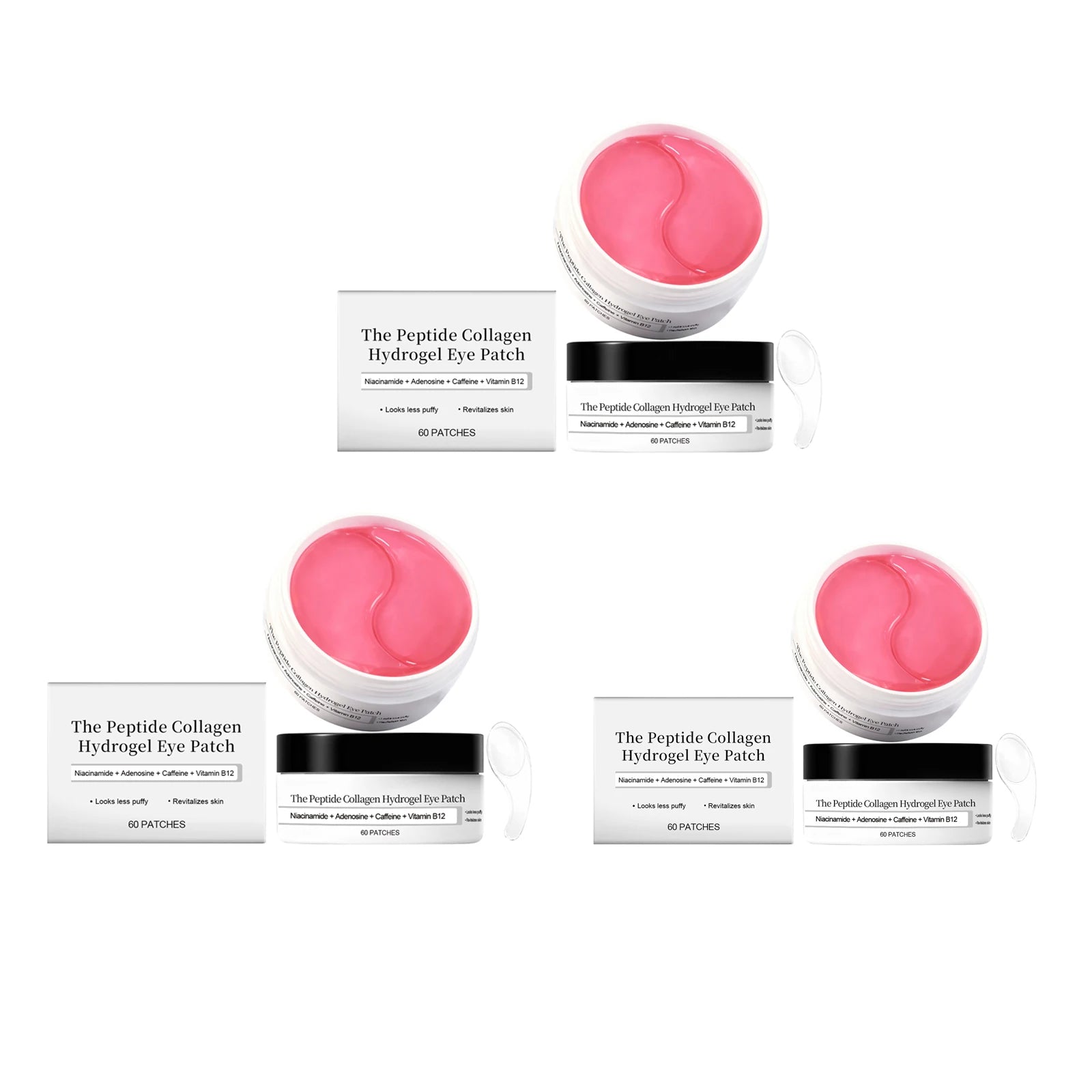 Collagen Hydrogel Eye Masks – Firming, Brightening, 60 Patches