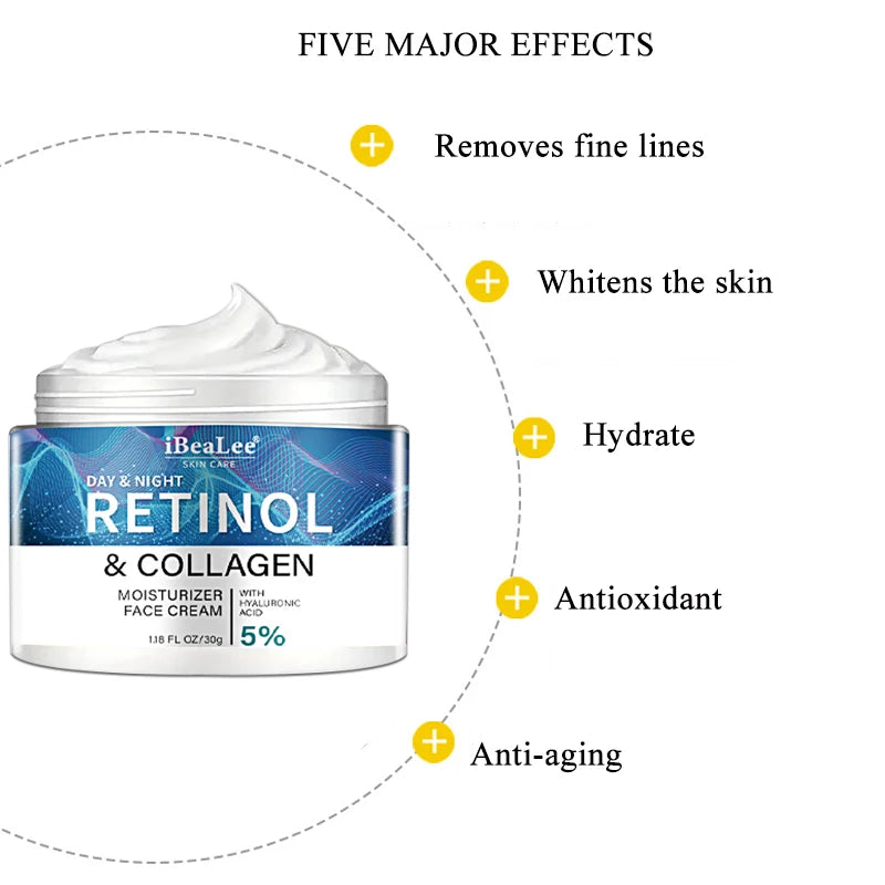 BIOAOUA Retinol Collagen Face Cream for Men – Anti-Wrinkle Men's Face Cream Oasis Select