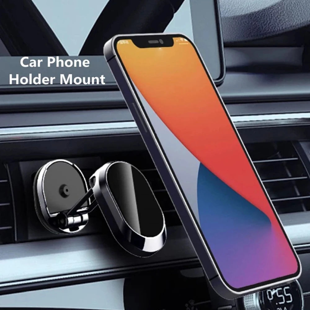 Magnetic Car Phone Holder Magnet Smartphone Mobile Stand Cell GPS For iPhone 15 14 13 Pro Max X Xiaomi Mi Huawei Samsung LG Oasis Select