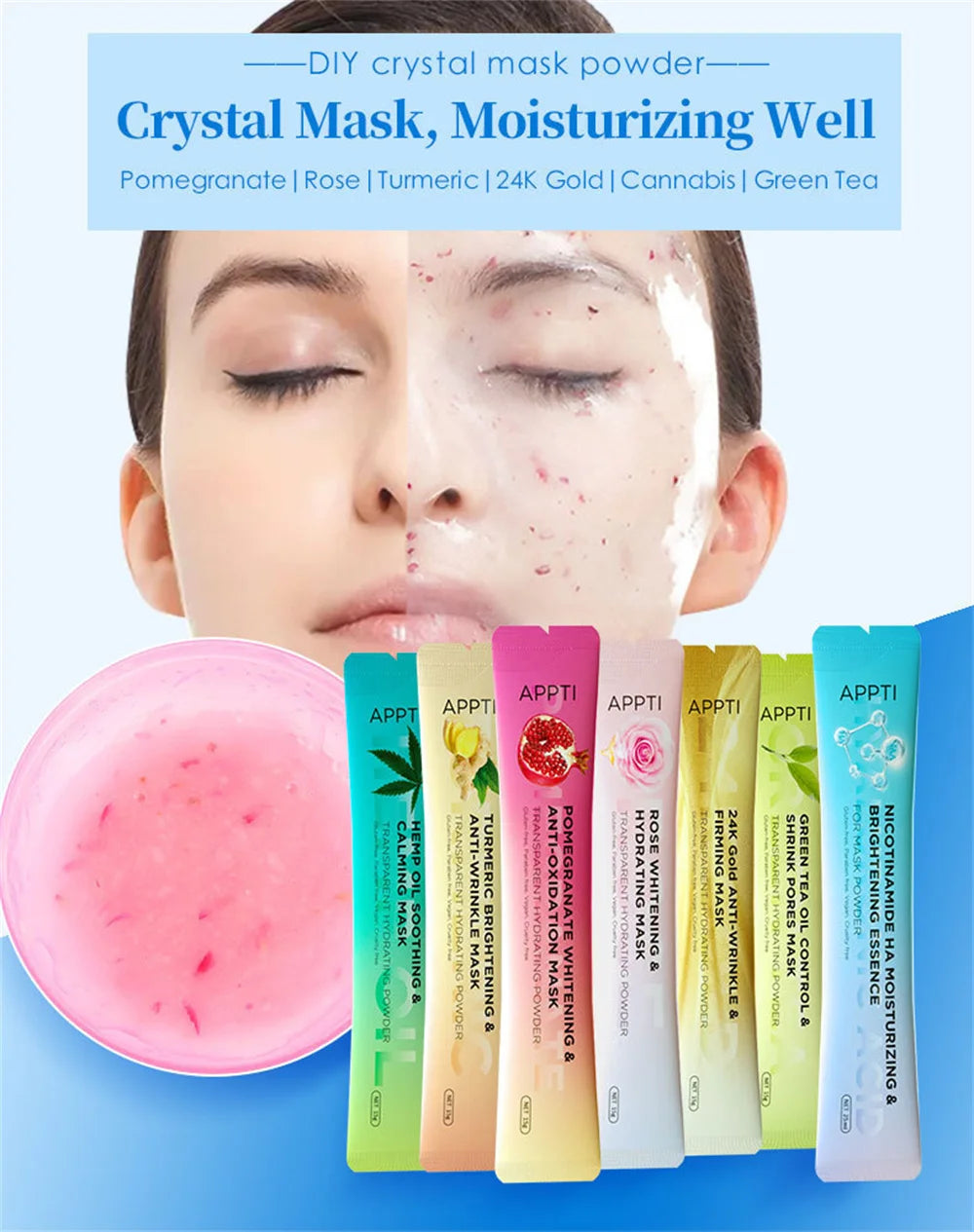 Hydro Jelly Peel-Off Face Mask Powder – Brightening & Hydrating