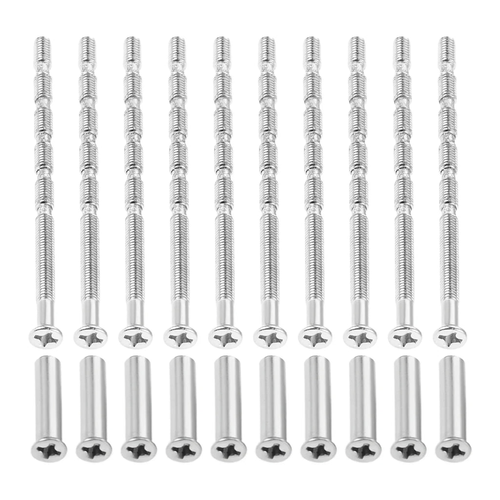 10 Sets M3*60mm Cross Countersunk Head Bamboo Screws with M3*16mm Nuts (5 Sections) for Knob Shades,terrace Knobs,door Knobs Oasis Select