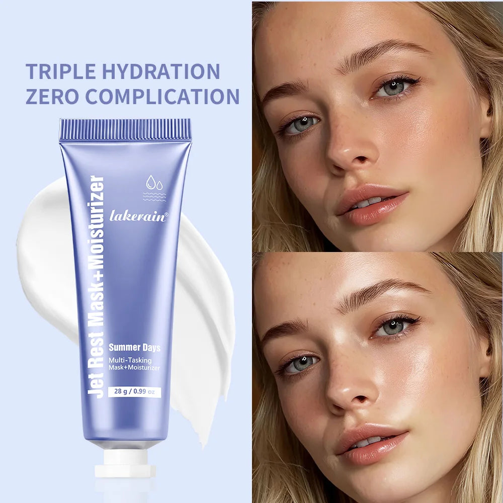 Jet Lag Mask Moisturizer Firm Reduce Lines and Pores Hydrating Nourishing Face Mask with Antioxidants Brightens Even Skin Care Oasis Select