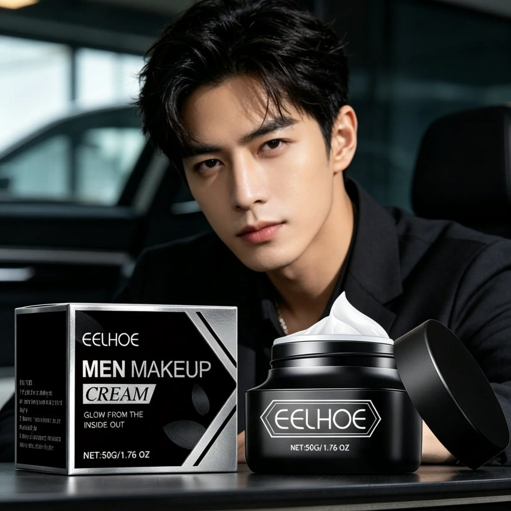 EELHOE Mens Tone up Cream Brightening Face Even Skin Tone Oil Control Non Greasy Natural Finish Lightweight Mens Makeup Cream Oasis Select
