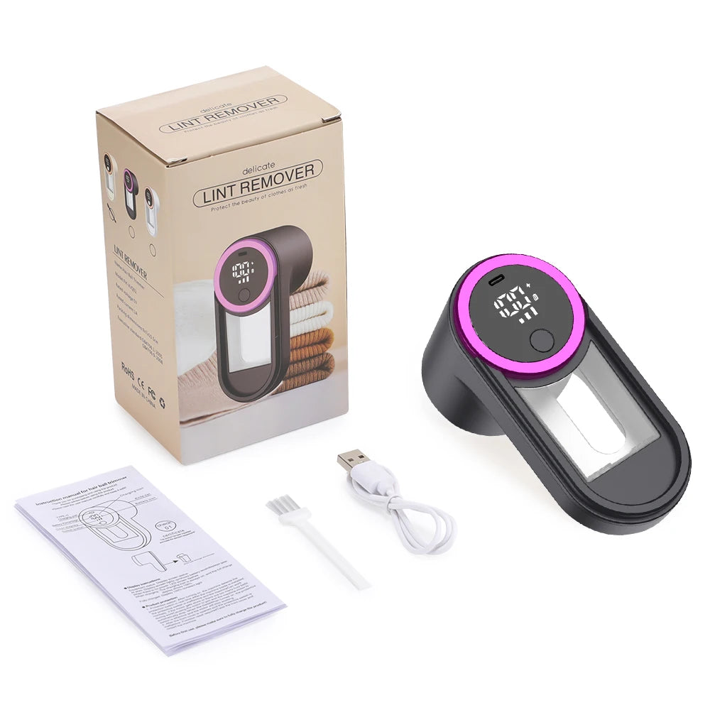 Rechargeable Electric Lint Remover & Fabric Shaver – 3-Speed
