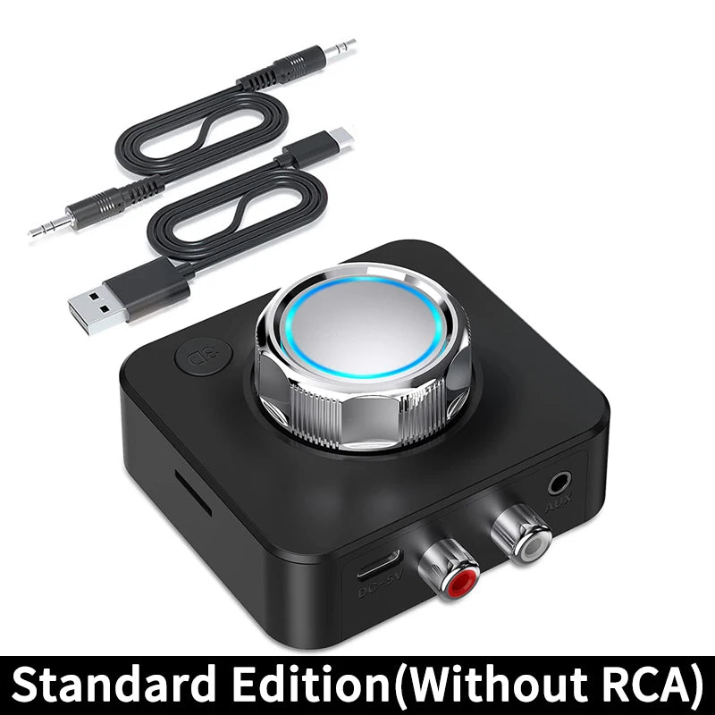 Bluetooth 5.0 Audio Receiver 3D Stereo Music Wireless Adapter TF Card RCA 3.5mm 3.5 AUX Jack For Car Speaker Amplifier Headphone Oasis Select NO RCA Cable