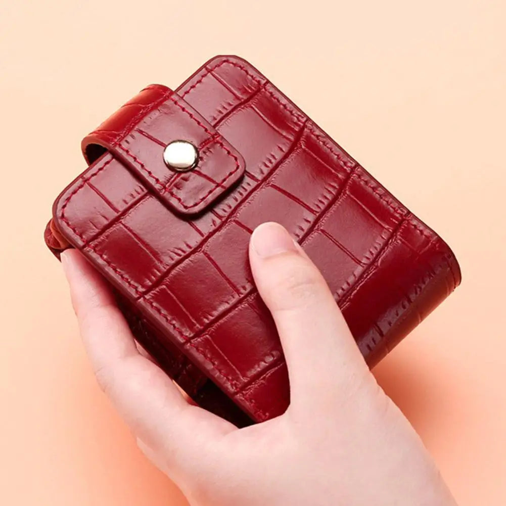 PU Leather Lipstick Case with Mirror – 3-Slot Travel Organizer Lipstick Travel Case Oasis Select