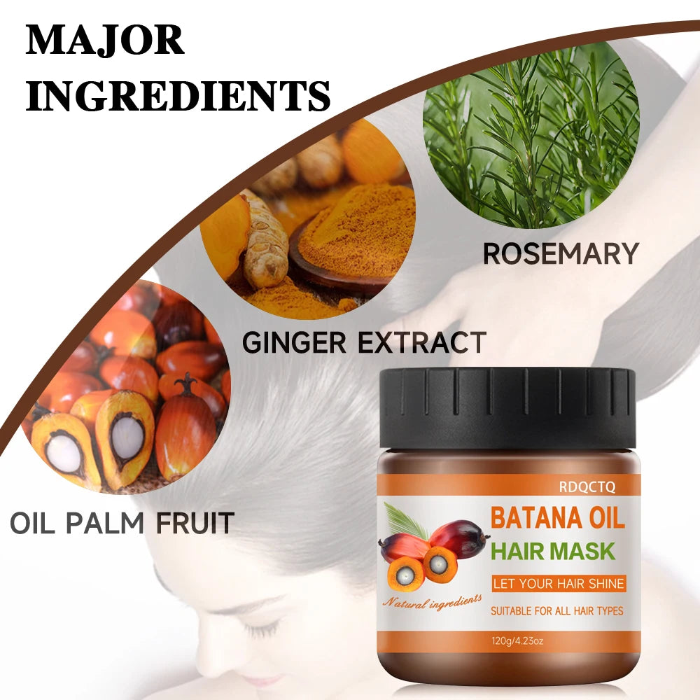 120g Batana Oil Hair Mask – Shine & Deep Nourishment Treatment Hair Nourishing Mask Oasis Select
