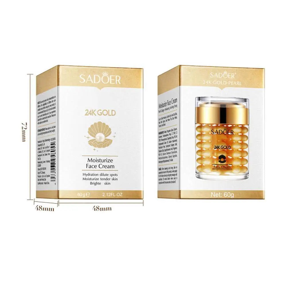 SADOER 24K Gold Pearl Collagen Sleeping Mask Cream 60g