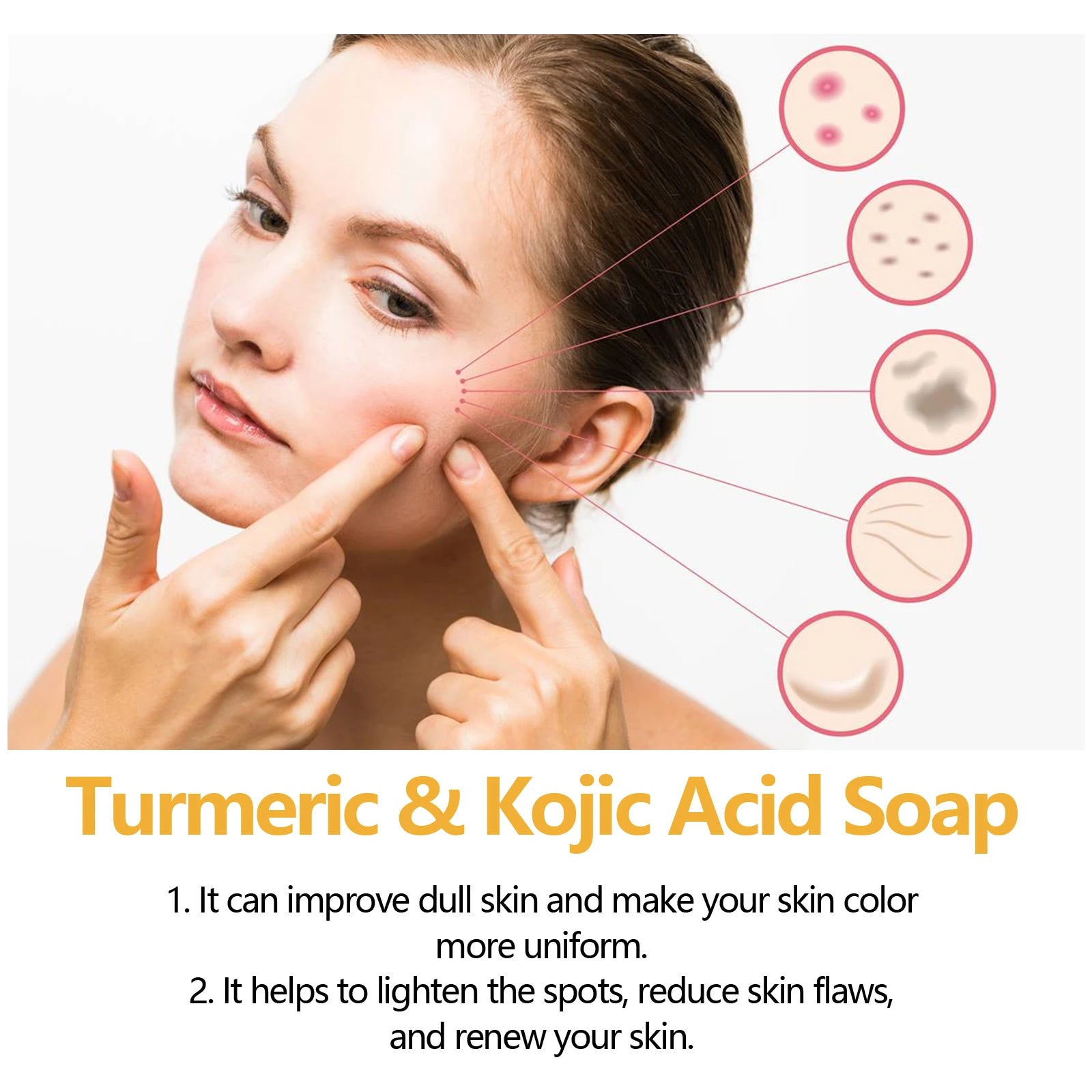 EELHOE Turmeric Kojic Acid Soap – Brighten & Fade Dark Spots
