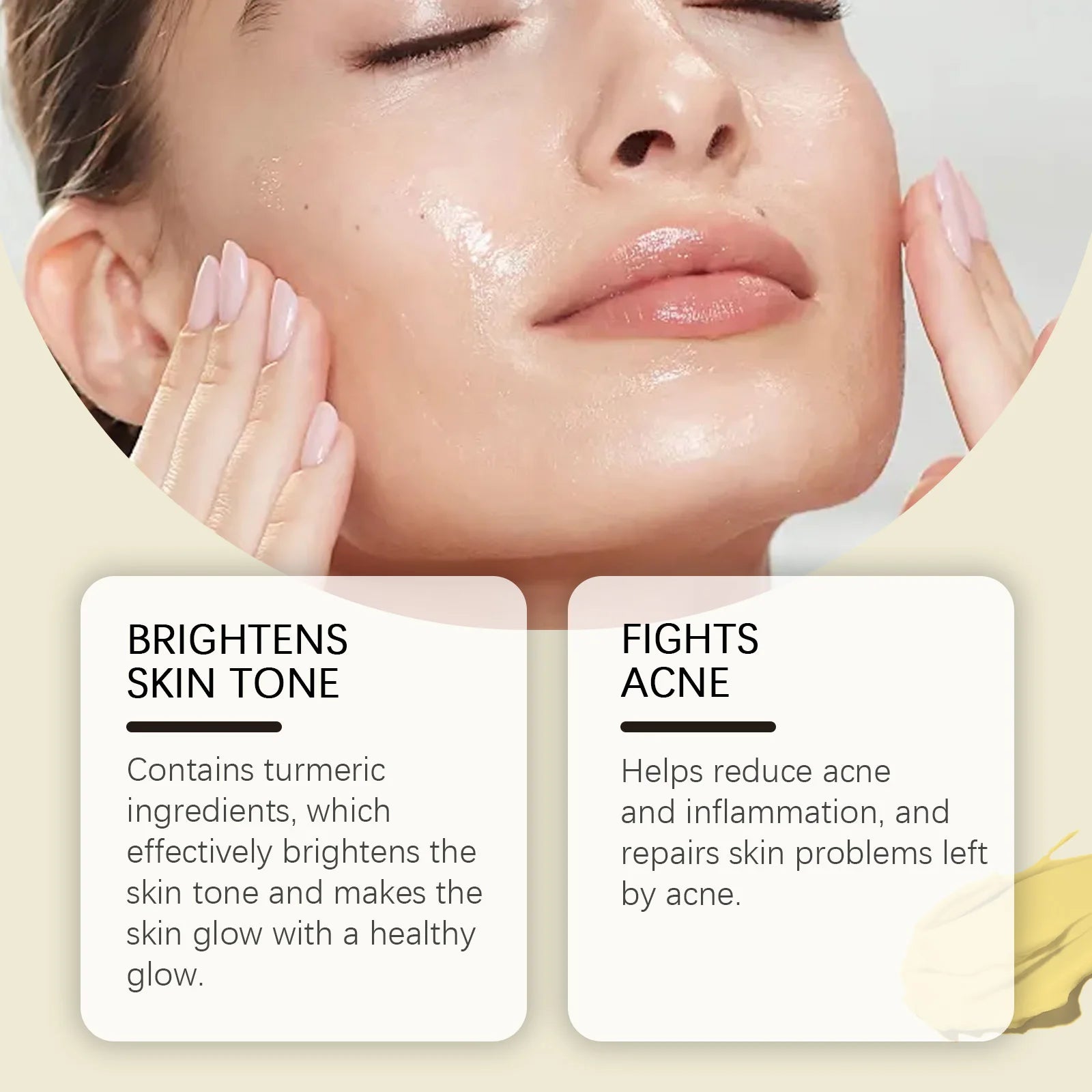 Turmeric Brightening Skincare Set Exfoliating Serum Moisturizing Cream For Dull & Acne-Prone Skin Brighten Even Tone Vegan Kit Oasis Select
