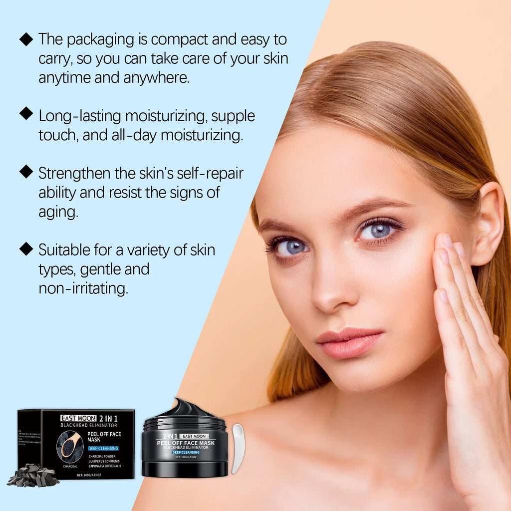 Bamboo Charcoal Blackhead Peel Mask – Pore & Oil Control Charcoal Peel Mask Oasis Select