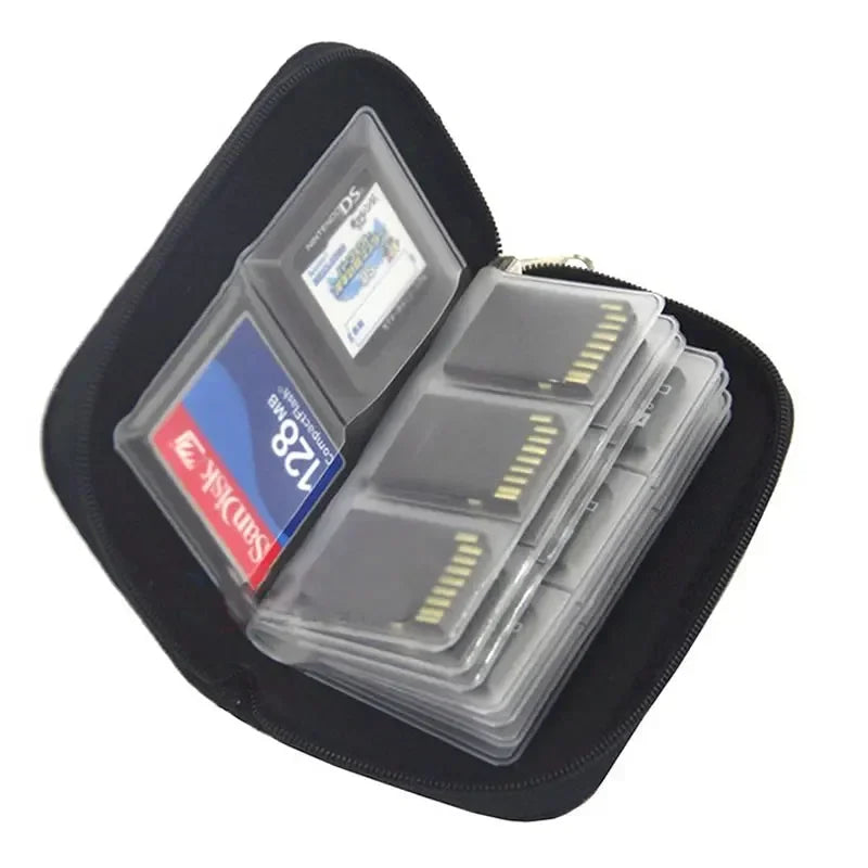 1PC Memory Card Storage Bag Carrying Case Holder Wallet 22 Slot For CF/SD/ /SDHC/MS/DS Memory Card Box Bank Card Box Card Bag Oasis Select