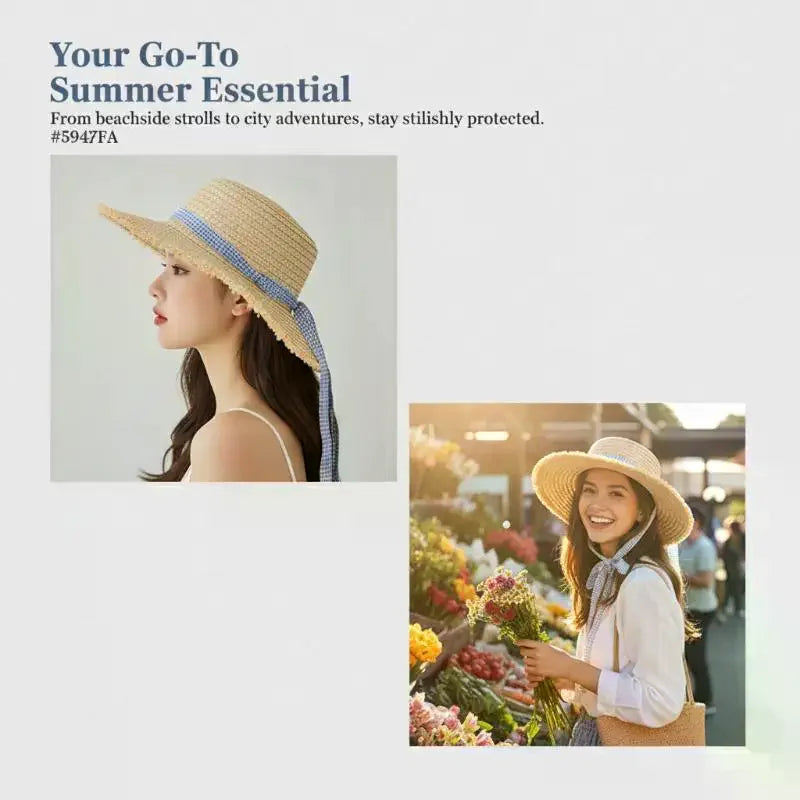 Women Straw Sunscreen Cap 모자 썬캡 비치모자 очки солнцезащитные женск Gorros Foldable UV Protection Outdoor Large Brim Sunscreen Oasis Select