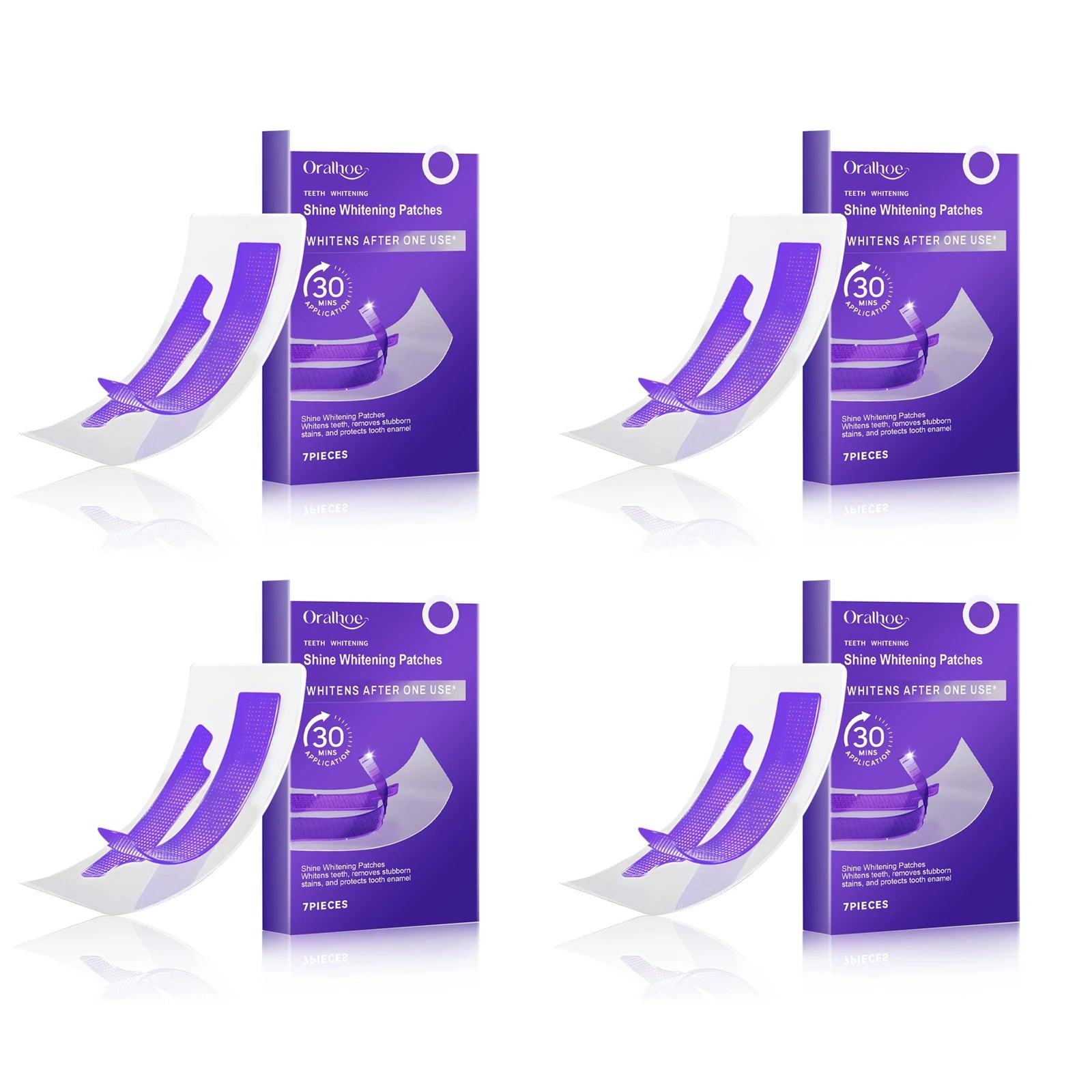 Oralhoe Teeth Whitening Strips – Stain Removal Gel Patches Teeth Whitening Strips Oasis Select 28pieces boxed