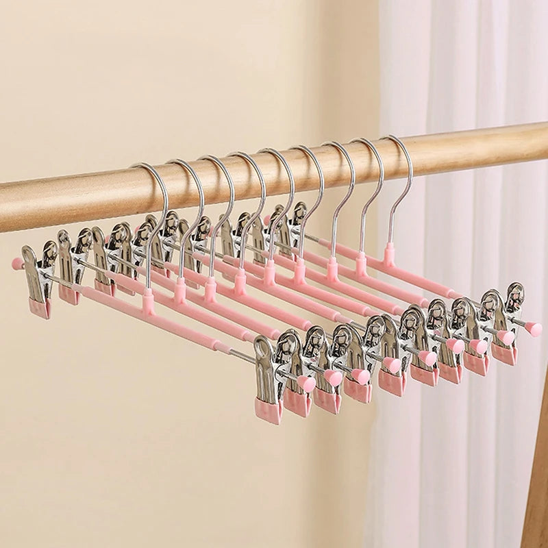 Metal Windproof Hanger Clothes Home Pants Coat Non-slip Drying Oasis Select Pink
