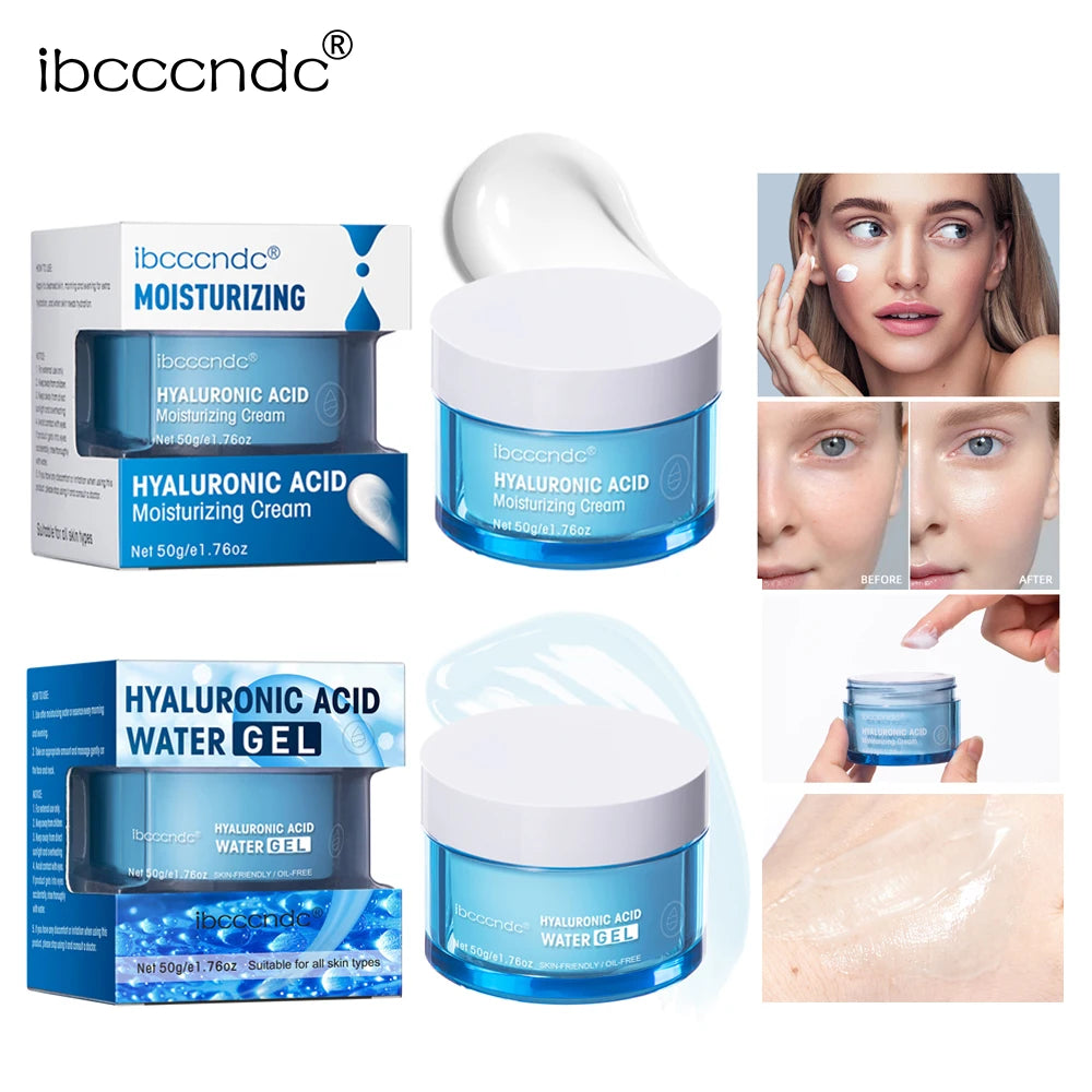 Hyaluronic Acid Face Moisturizer – Water Gel or Cream 50g