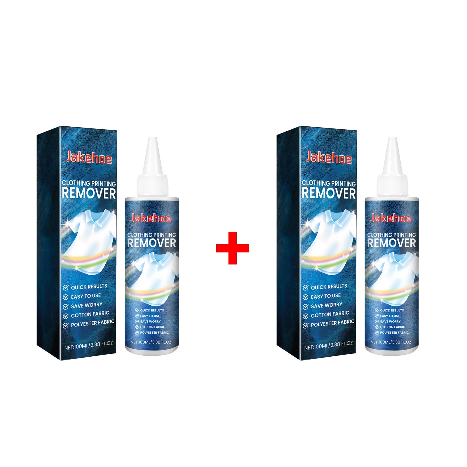 JAKEHOE Clothing Printing Remover for Cotton Fabric Fabric Printing Patterns Letters Cleaning Powerful Remover 100ml Oasis Select 2 X 100ml boxed