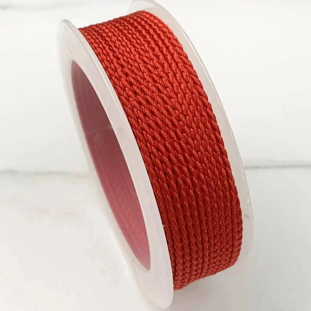 1.5mm 10M Two-Color Braided Cotton Woven Rope Twist Jewelry Line DIY Hand Rope Lanyard Necklace Hanging Cord Oasis Select Red