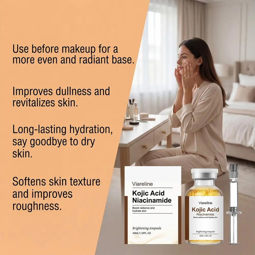 Kojic Acid & Niacinamide Brightening Face Serum Ampoule 40ml Brightening Face Serum Oasis Select