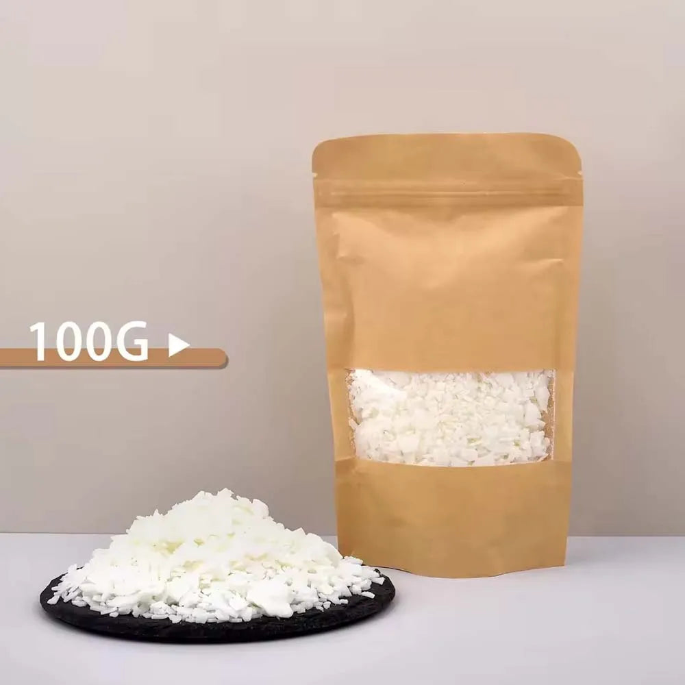 Natural Soy Wax Flakes for DIY Candle Making – 100g to 1kg