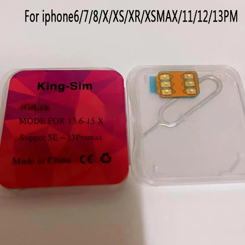 MKSD SIM Unlock Card Sticker for iPhone 6 to 13 Pro Max