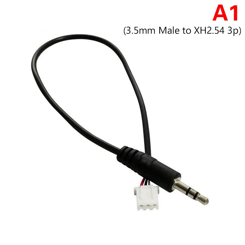 XH2.54 Terminal 3p Male, 3.5mm AUX Jack, 3 Core Amplifier Extension Line, Audio Cable Oasis Select A1