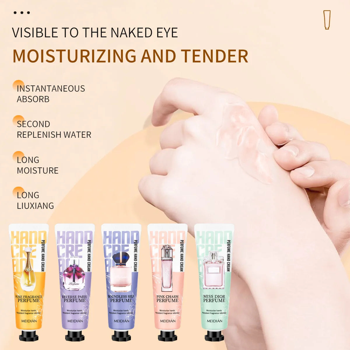 5-Pack Moisturizing Hand Cream Set – Hydrating & Fragrant Hand Cream Set Oasis Select