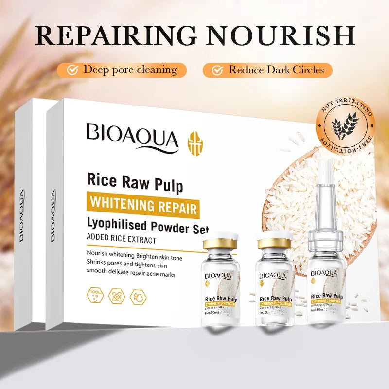 Rice Puree Freeze-Dried Serum Set – Brightening & Barrier Care Face Serum Set Oasis Select Default Title
