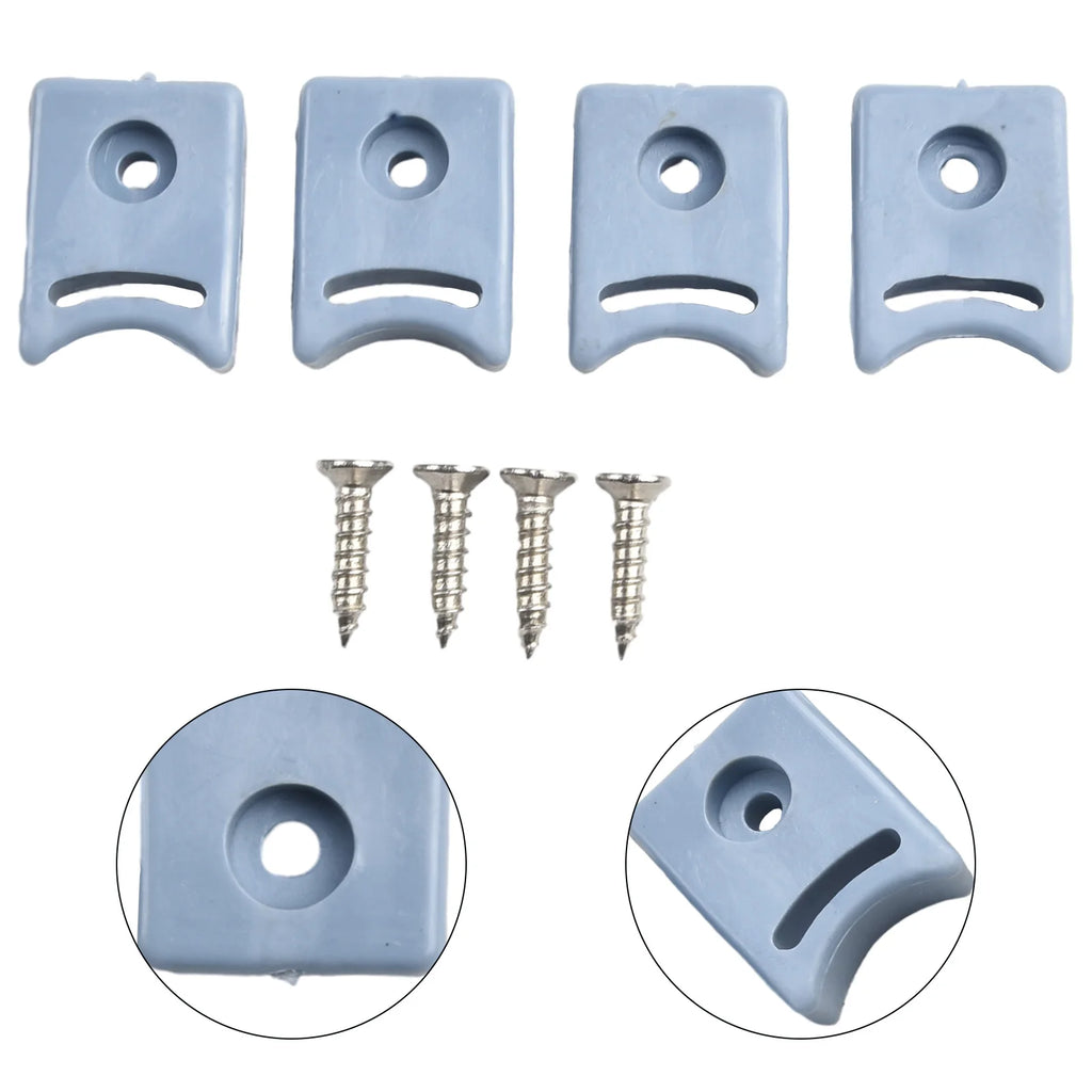 4-Pack Shower Door Pulley Stops & Bumpers | Top & Bottom Shower Door Bumpers Oasis Select