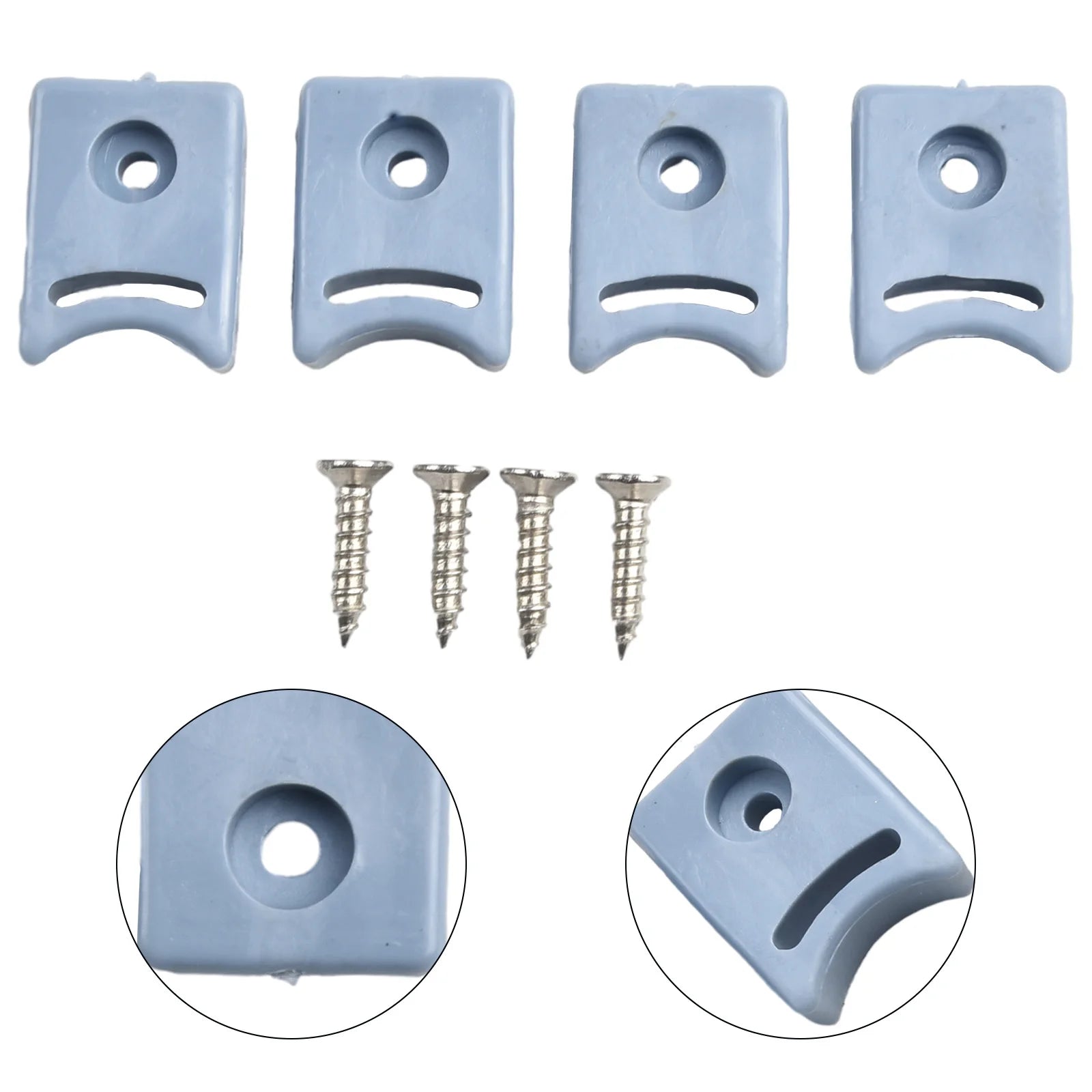 4-Pack Shower Door Pulley Stops & Bumpers | Top & Bottom Shower Door Bumpers Oasis Select