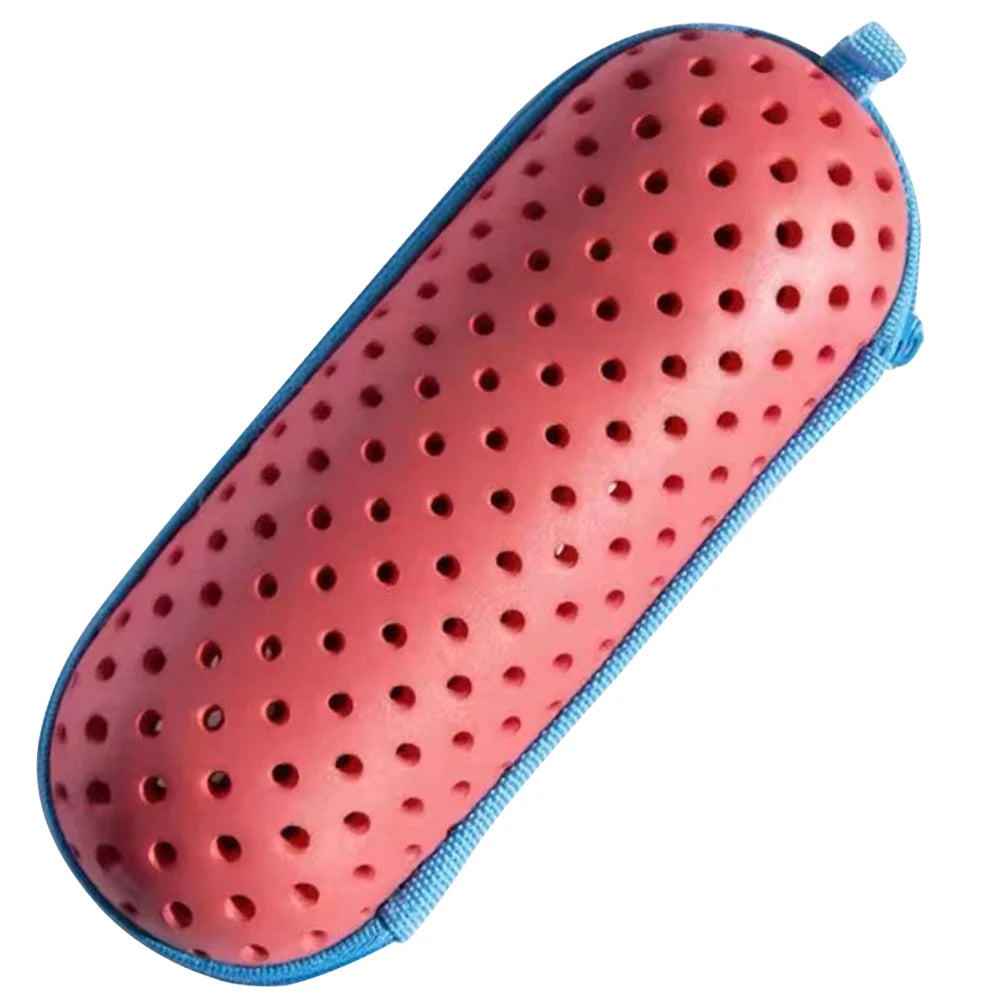 Swim Goggle Case Goggles Protective Case with Clip & Drain Holes Zipper Eyeglasses Case Portable Breathable for Outdoor Swimming Oasis Select Red United States
