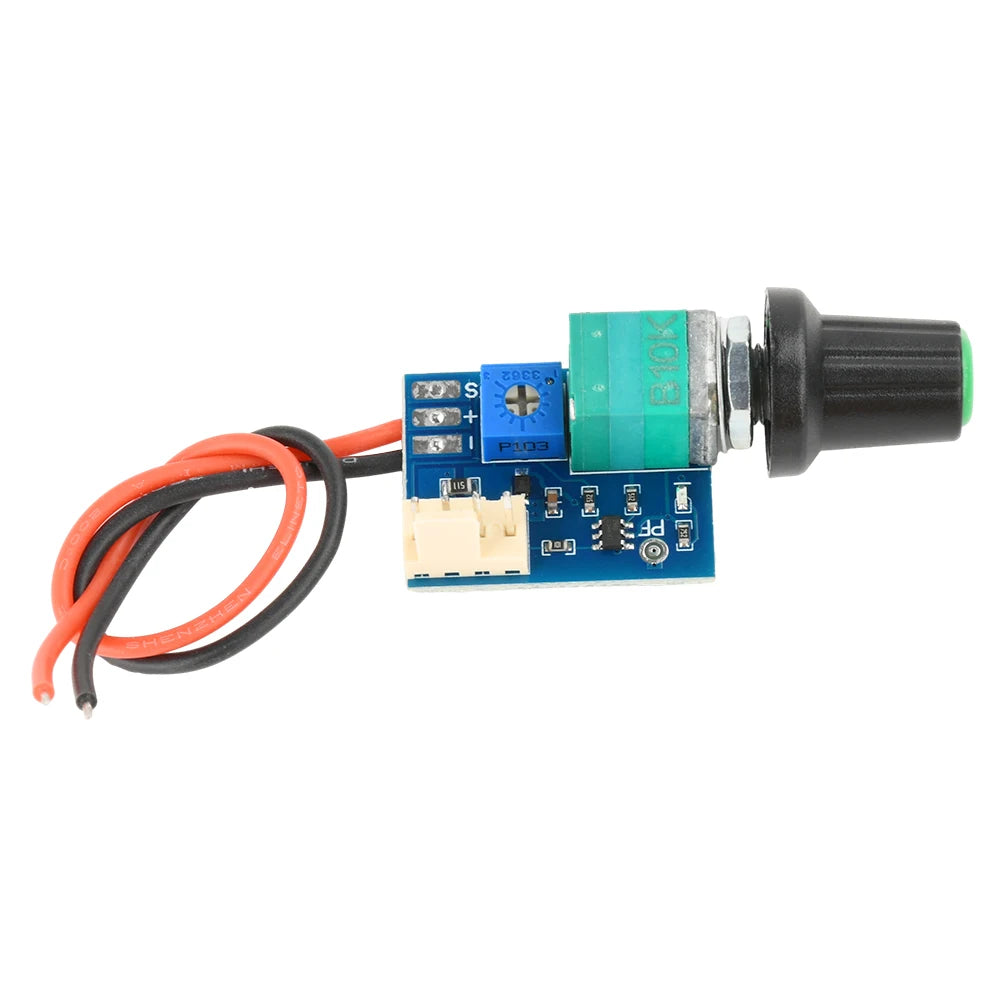 DC 12V PWM Speed Controller Fan Speed Governor 4 Wire Computer Temperature Control Switch for PC CPU Cooler Fan Manual Stop Oasis Select