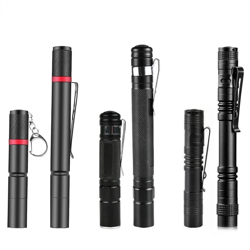 Mini LED Flashlight Portable Pen Lights Pocket Emergency Light Small Torch Keychain Lantern Oasis Select