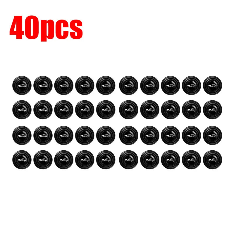 10/30/50pcs Car Door Anti-Shock Pad Door Shock Absorbing Gasket Trunk Sound Insulation Pad Shockproof Thickening Cushion Sticker Oasis Select 40pcs with logo