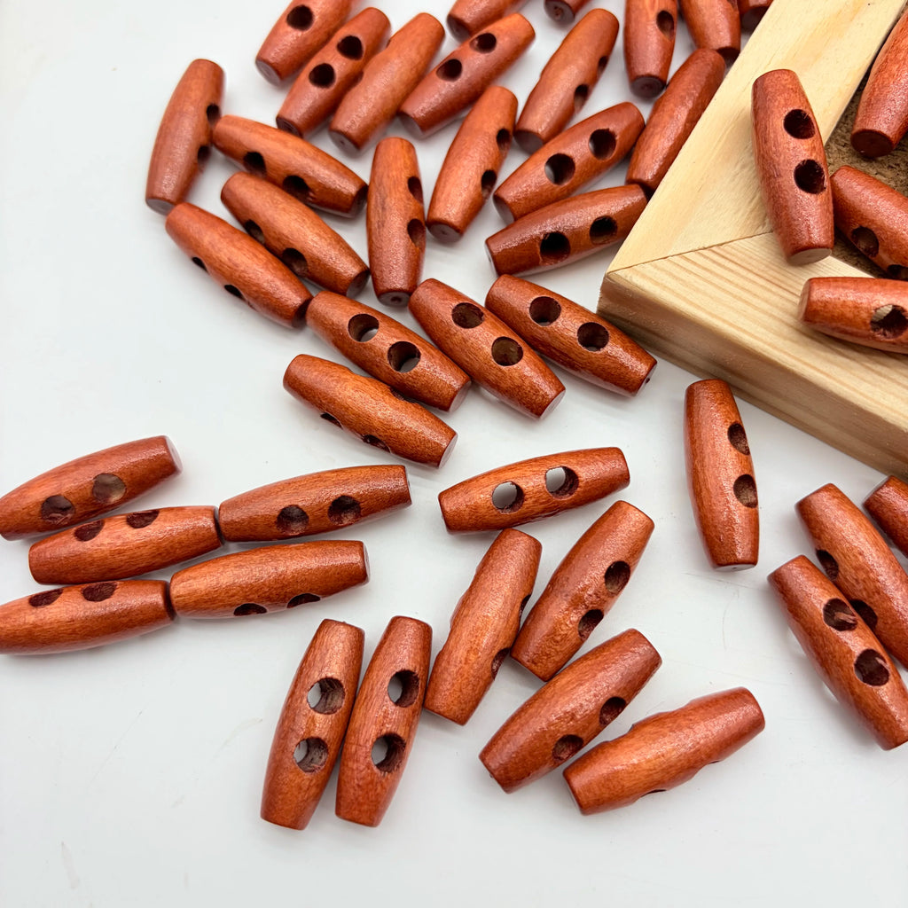 50pcs Oval Wooden Buttons Wood Buttons Accessories Natural Wood Sweater Coats Buttons for Jacket Clothing Sewing DIY Art Craft Oasis Select