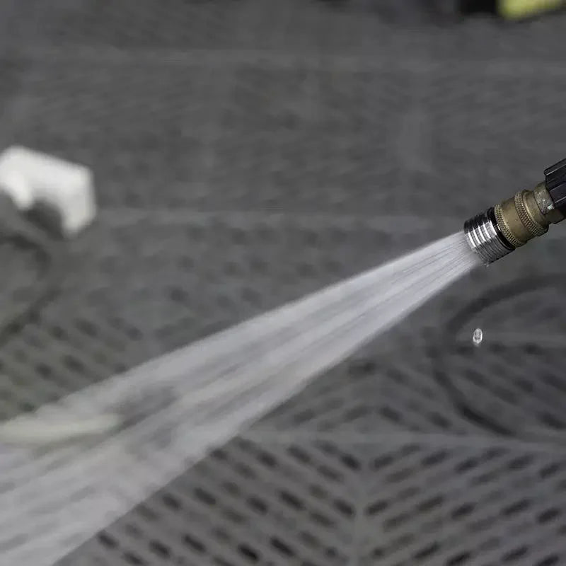 High Pressure 1/4 Interface Quick Connect Water Sprinkler Washing Nozzle Stainless Steel Shower Blades Wash Cars Irrigation Tool Oasis Select