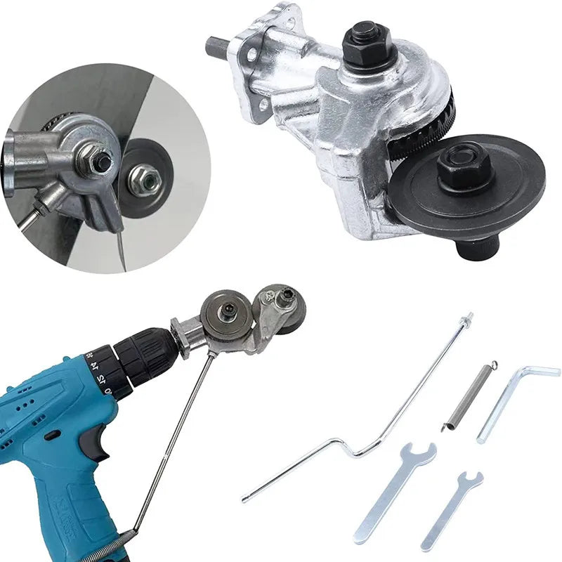 Zimir Double-Head Drill Sheet Metal Cutter Attachment Drill Cutter Attachment Oasis Select
