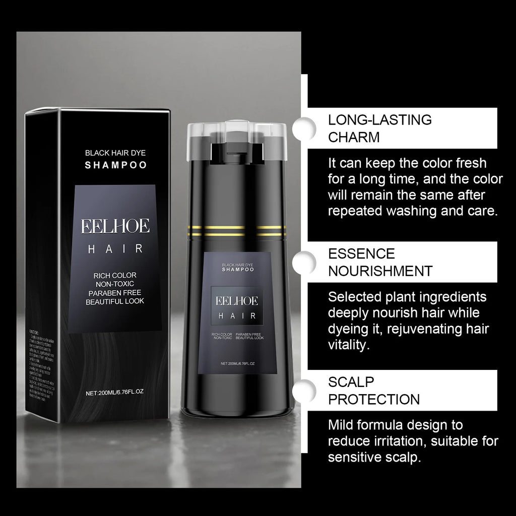 EELHOE Ginseng & Black Sesame Hair Darkening Dye Shampoo Hair Dye Shampoo Oasis Select