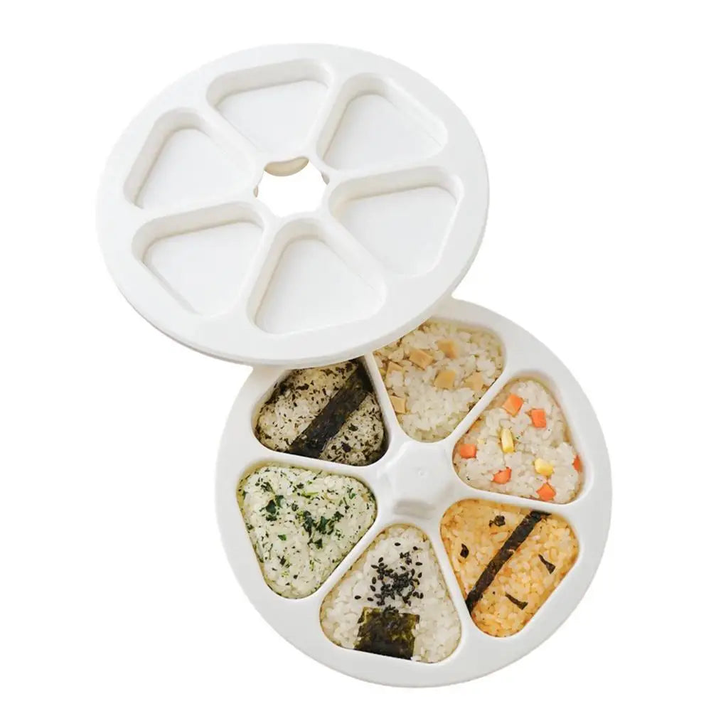 Sushi Maker Sushi Press Maker And Sushi Making Kit For Japanese Onigiri Home D I Y Onigiri Press Kit Press Mold Rice Ball Making Oasis Select WHITE