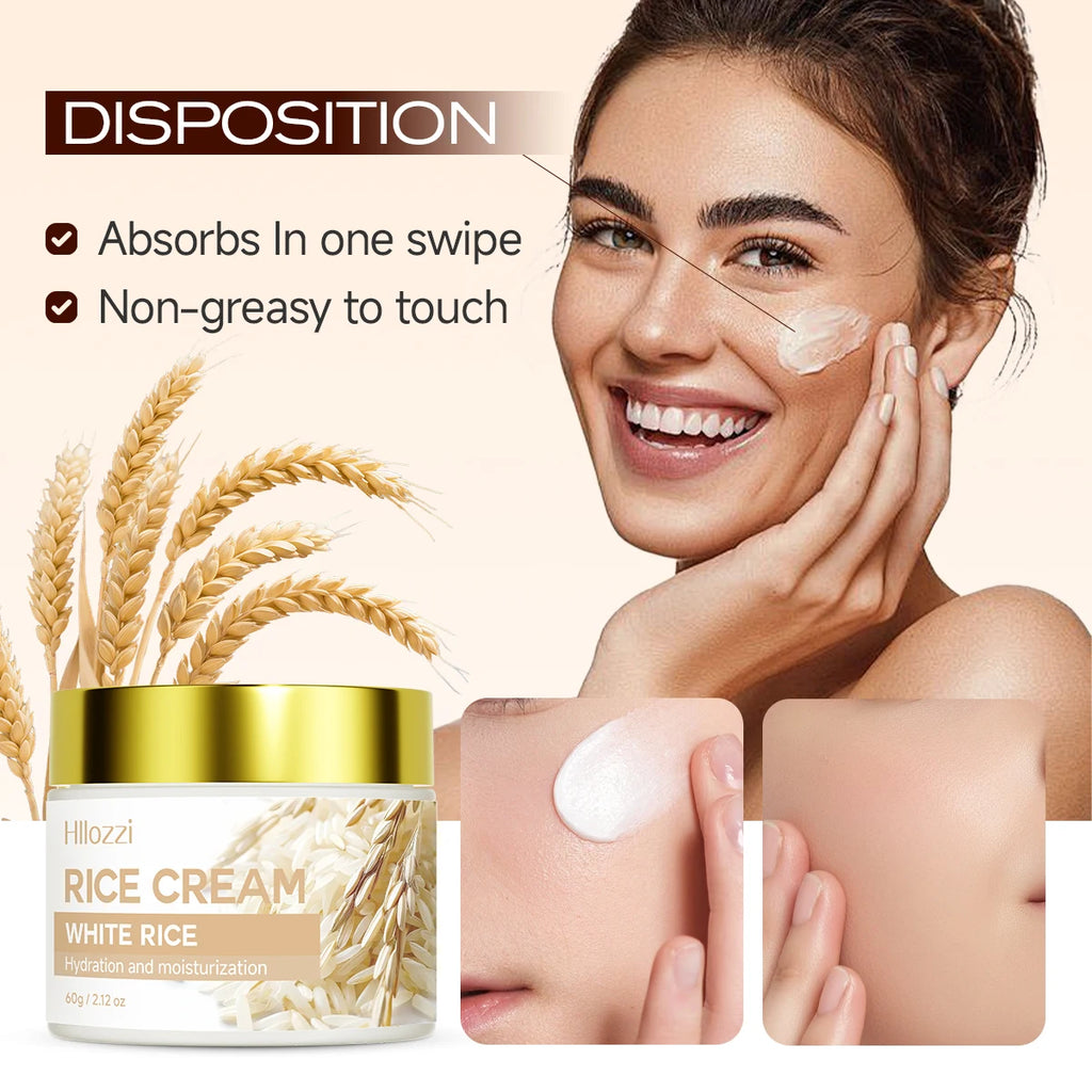 Rice Cream, Refines Pores, Deeply Brightens Skin Tone, Enhances Glow, Makes Skin Look Lighter, Brighter, or More Radiant Oasis Select