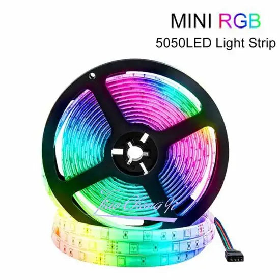 DC 5V TV LED Backlight USB 5050 30LED/M RGB LED Strip Light Remote Kit 5V Music light 1m-5m Oasis Select only LED strip IP30 non-wateproof 3m