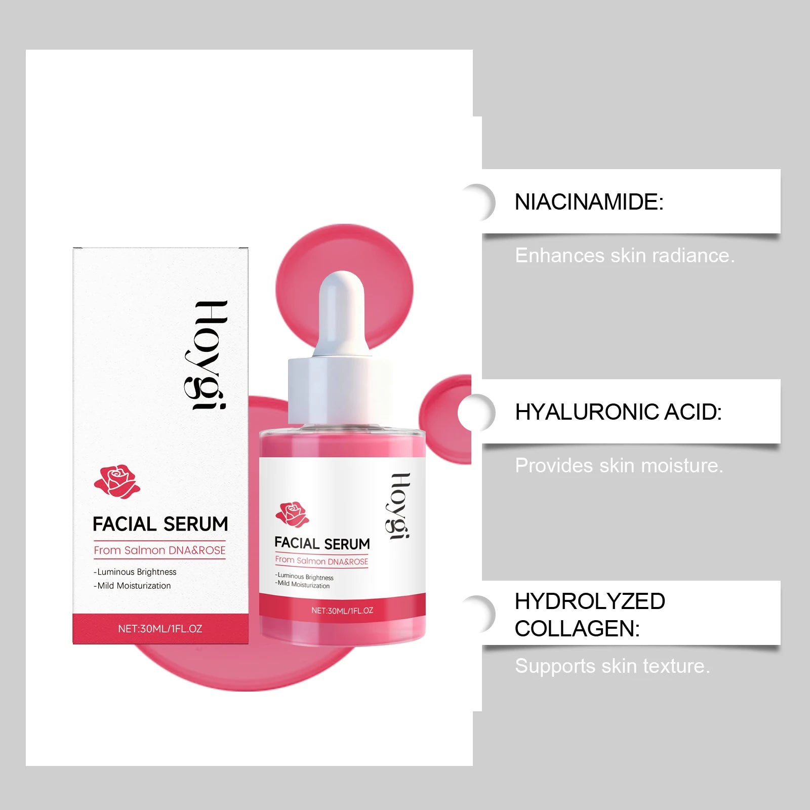 Hoygi Moisturizing & Brightening Face Serum | Smooth Skin