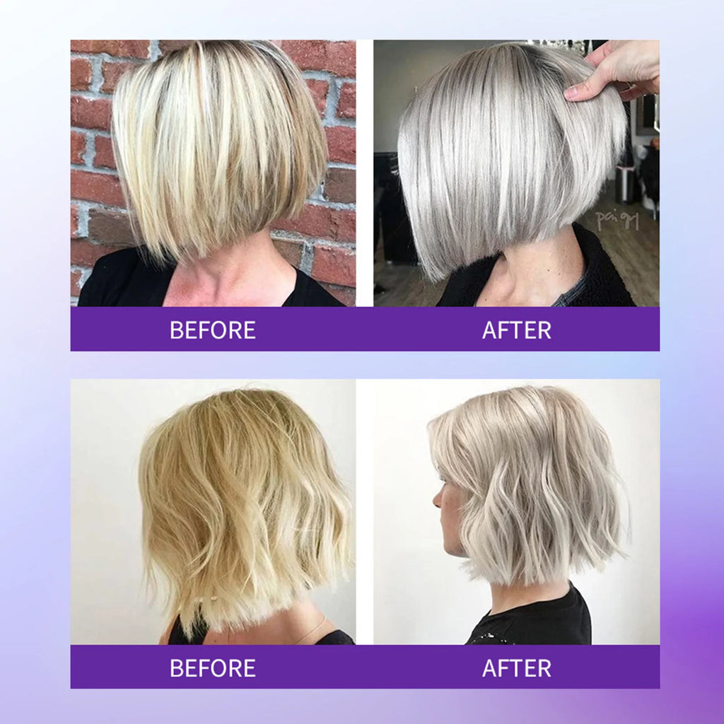 Color Fixing Hair Dye Shampoo to Cover Gray Hair Fade Yellow After Bleach Hair Shampoo Non-irritating Purple Shampoo for Blonde Oasis Select