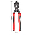 1Pcs Mini Bolt Cutter, Made of Chrome-Vanadium Alloy Steel Fast and Sharp Labor-Saving Operation Used To Cut Wire Bar Steel Oasis Select 1Pcs