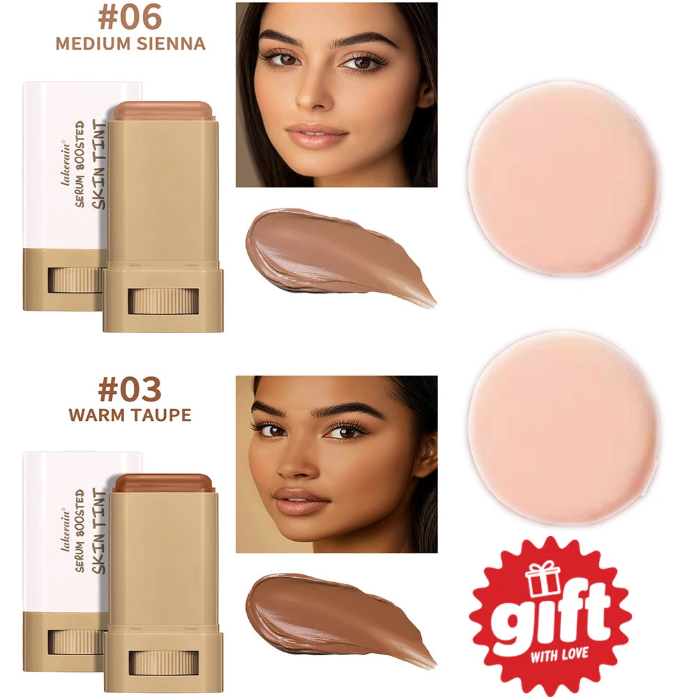 Lakerain Waterproof Skin Tint Stick + Puff | Tinted Serum Tinted Serum Foundation Oasis Select
