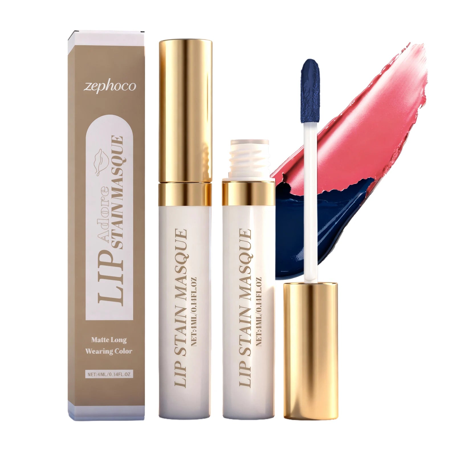 Silky Smooth Matte Peel Off Lip Gloss Moisturizing Plumping Natural Color Long Wear Volumizing Full Pout Lipstick Oasis Select 1PC B