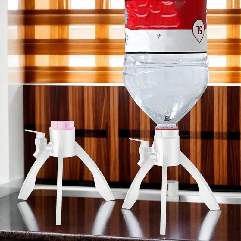 Barreled Water Rack Inverted Bottled Water Stand Triangle Bracket Mineral Water Support Tripod with Spigot Water Jug Drinking Oasis Select